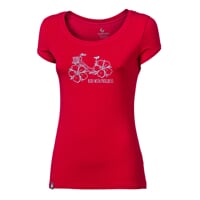 OS LIBERTA "FLOWBIKE" ladie's bamboo T-shirt blue