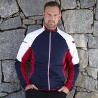 REPUBLIC mens sports CR jacket Dk.blue/white/red
