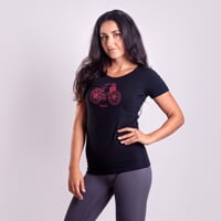 SASA "CITYBIKE" ladie's bamboo T-shirt black