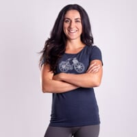 SASA "CITYBIKE" ladie's bamboo T-shirt dk.blue