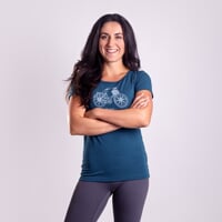 SASA "CITYBIKE" ladie's bamboo T-shirt petroleum