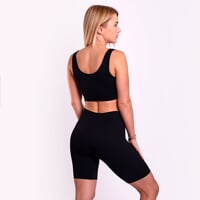 Set NOVA TOP + NOVA SHORTS black