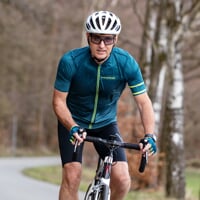 SOLAR men's fullzip cycling jersey black