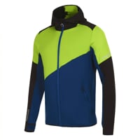 TERRITORY HOODY  pánská funkční sportovní mikina černá/sv.modrá/tm.modrá