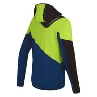 TERRITORY HOODY  pánská funkční sportovní mikina černá/sv.modrá/tm.modrá