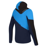 TERRITORY HOODY  pánská funkční sportovní mikina černá/sv.modrá/tm.modrá