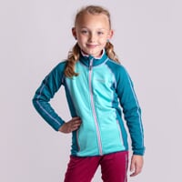 TISPA JUNIOR dívčí funkční mikina modrozelená/růžová
