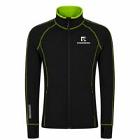 TOREZ mens sports full zip jacket black/lime