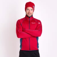 TOREZ mens sports full zip jacket black/petroleum blue sew.