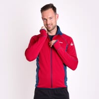 TOREZ mens sports full zip jacket black/petroleum blue sew.