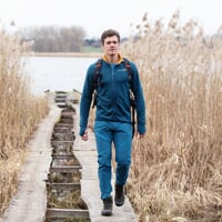 TOREZ MERINO men's sports jacket petrol blue