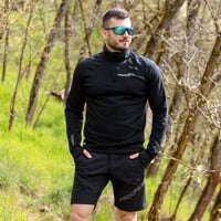 TOREZ ZIP MERINO men's zipneck jacket black