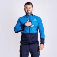 TORSTEN JKT men's hybrid jacket with merino blue/blackened blue