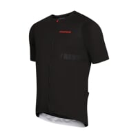 TRAFFIC men's full zip cycling jersey  black