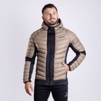 TRIVOR men's hybrid jacket coffe/black