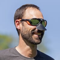 VERTICAL MRR BLK-ORG glacier sunglasses black/orange
