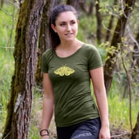 VINKA "ARCTIA" women's merino T-shirt khaki melange