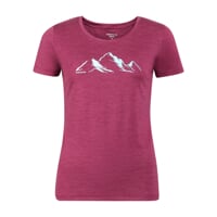 VINKA "MOUNTAINS" dámské merino triko ostružinová