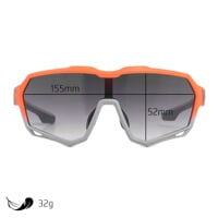 VORTEX SMK ORG/GRY sports glasses orange/grey