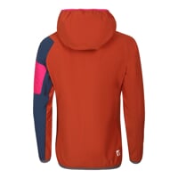 WOOLCRAFT LADY women's jacket with merino terracotta/navy