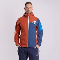 WOOLCRAFT MAN men's jacket with merino terracotta/navy
