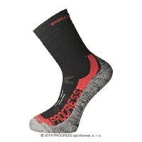 X-TREME winter merinowool trekking socks black/red
